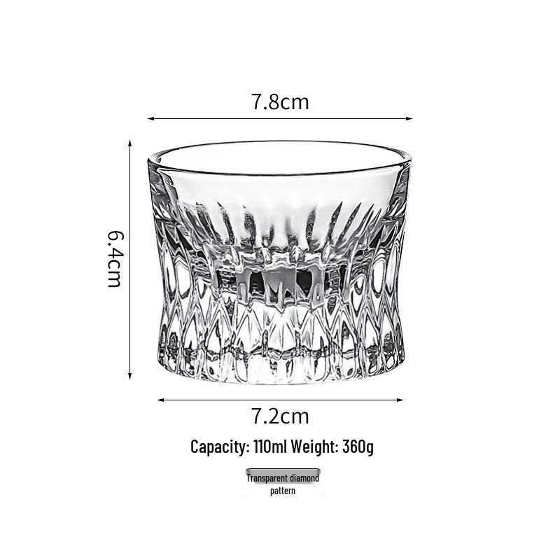 Whiskey & Beer Glass Set, Baijiu & Liqueur Crystal Tumblers, Thickened Household Drinkware
