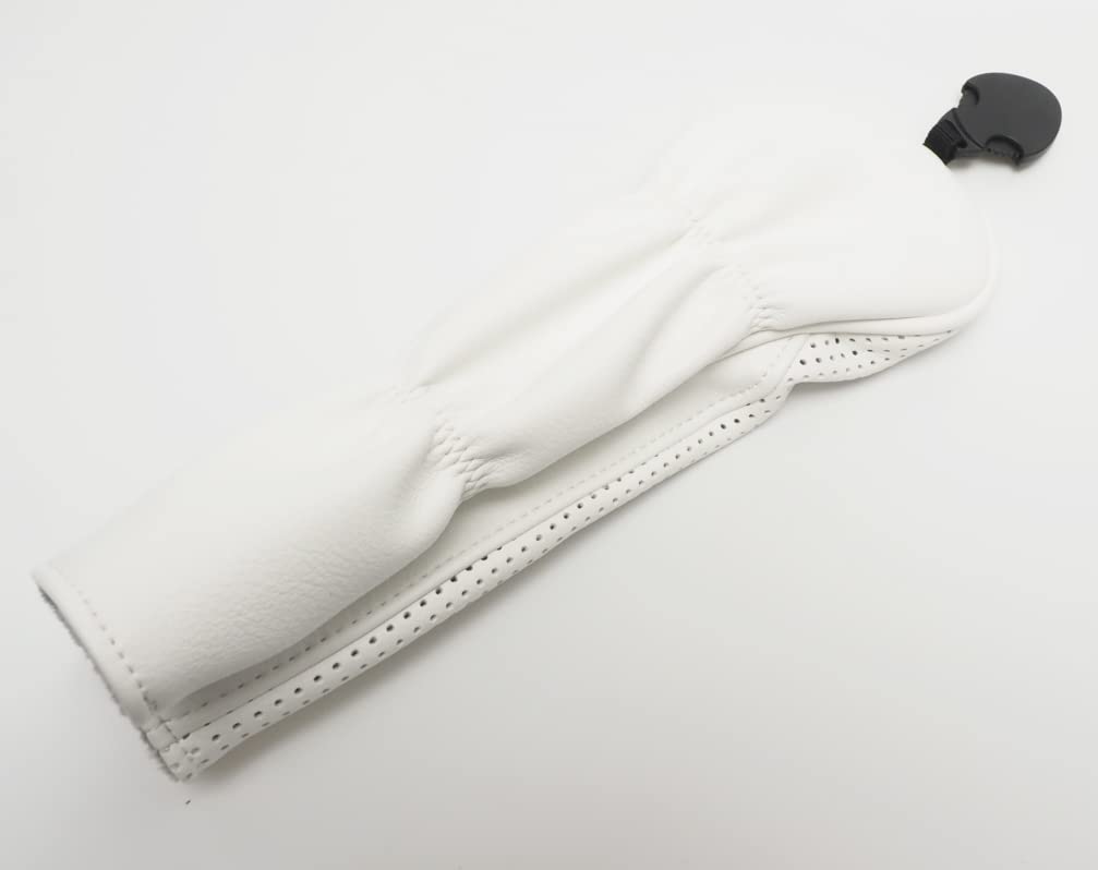 STELLA ROSSA Utility Head Cover Hybrid Synthetic Leather Logo Embroidery White Red Star