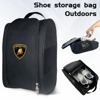 1pc Car Shoes Storage Bag Ooutdoor Travel Sports Shoe Organizer Pouch For Lamborghini Urus Huracan Aventador Premium Accessories