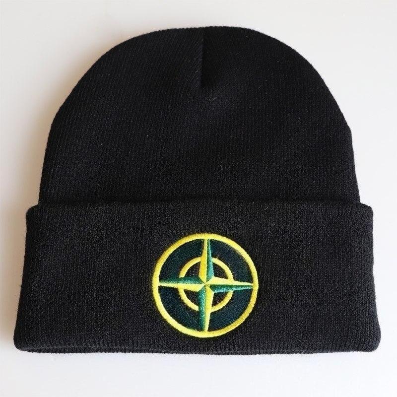 

Unisex Cross Embroidery Knitted Beanie Hat hip-hop Pullover Cap