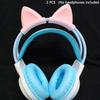 2Pcs Cat Ear For Earphone Gaming Headsets Attachment Stereo Headset Decoration Lightweight Silicone Pendant