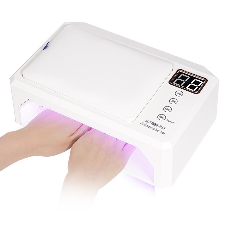 Großer, platzsparender Nail-Art-Lichtstreifen mit abnehmbarem Handpolster zur Aufbewahrung, Hochleistungs-Phototherapiegerät, LED-Nagelbacklicht