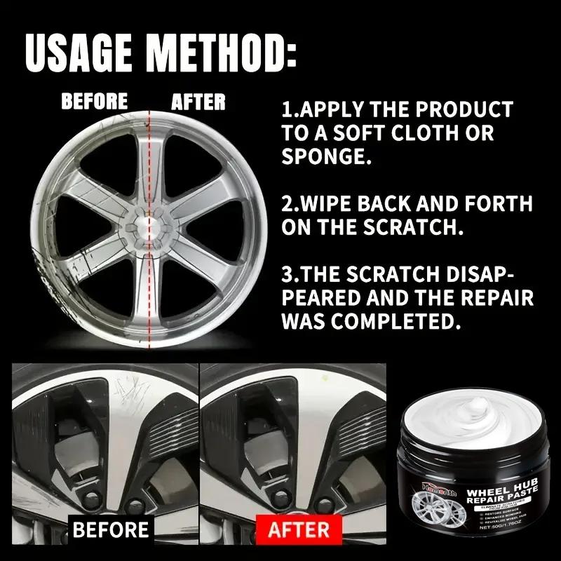 hubcap repair kit, removes hubcap oxidation and scratches, chrome refurbishment, fades repair, restores original brightness