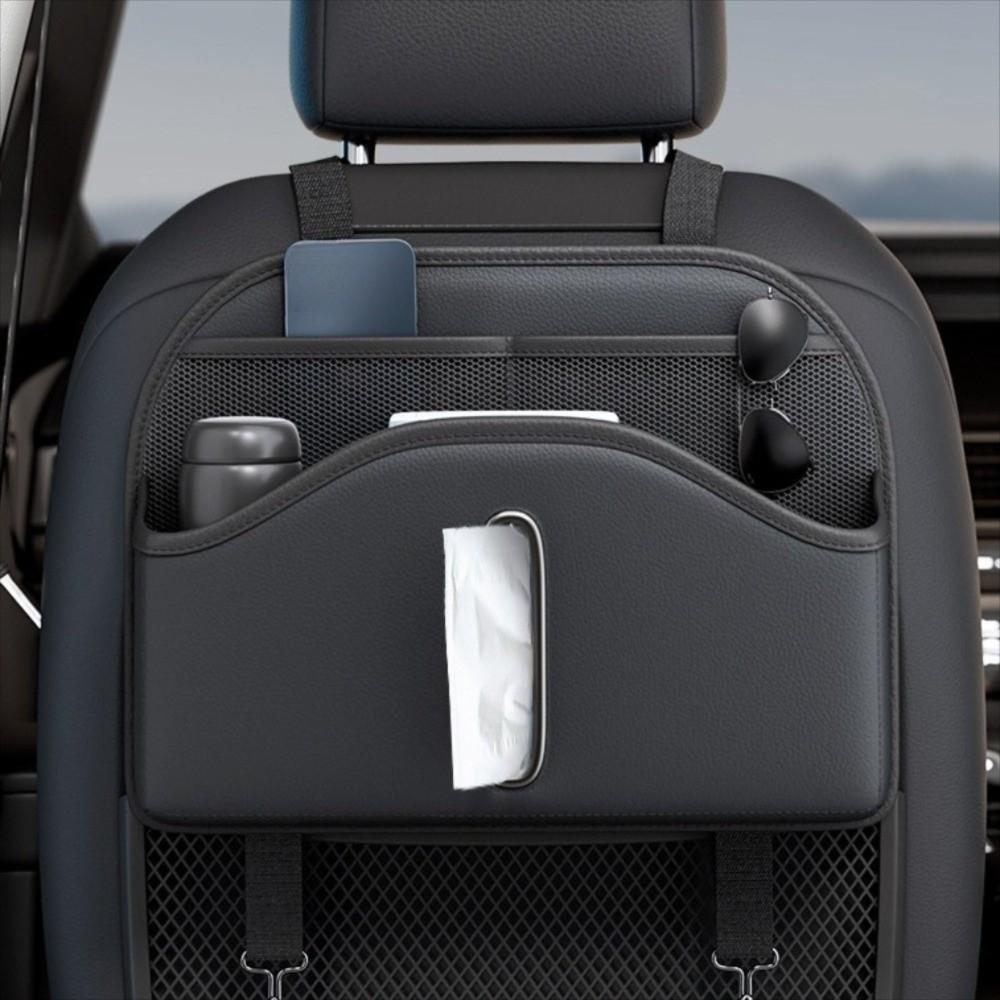 Leather Car Back Seat Organizer High-grade Wear-Resistant Hanging Organizer  Vehicle