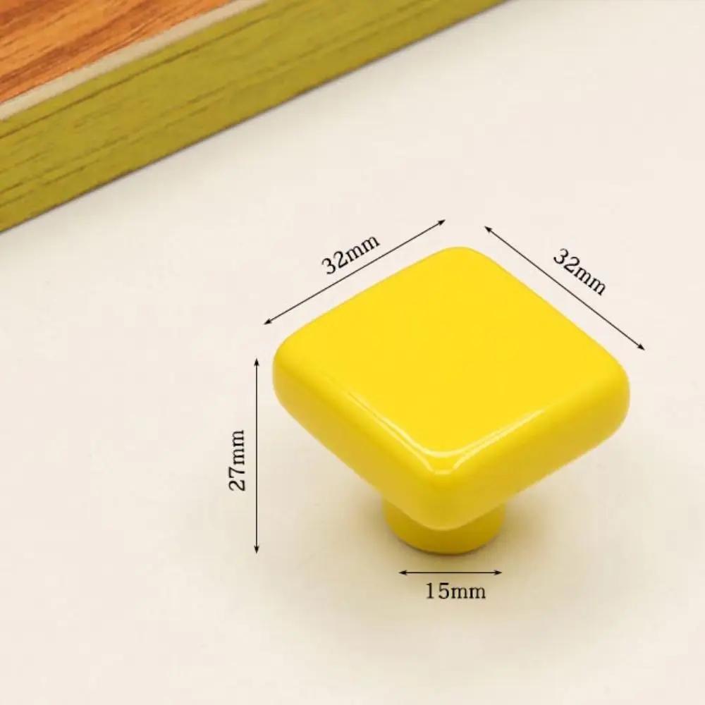 Retro Single Hole Ceramic Cabinet Knob Round European Style Door Pull Handles Vintage Drawer Knobs Kitchen