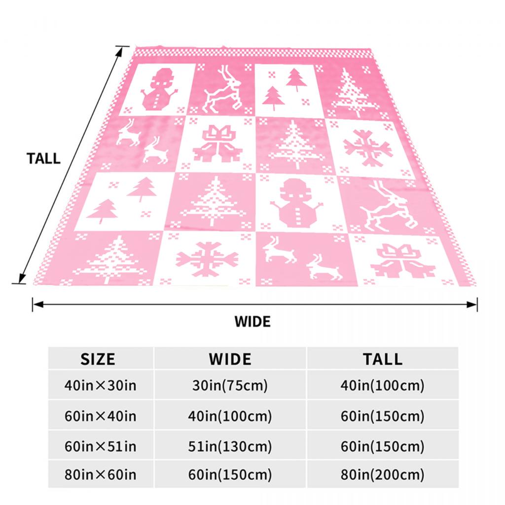 Christmas Flannel Blanket 3D Printed Blanket For Home Camping Nap Leisure Blankets Gifts For Girls Birthday Christmas Party