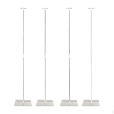 4x Balloon Stand Rods Banquet Decor Acrylic Table Balloons Holder with Base for Festival