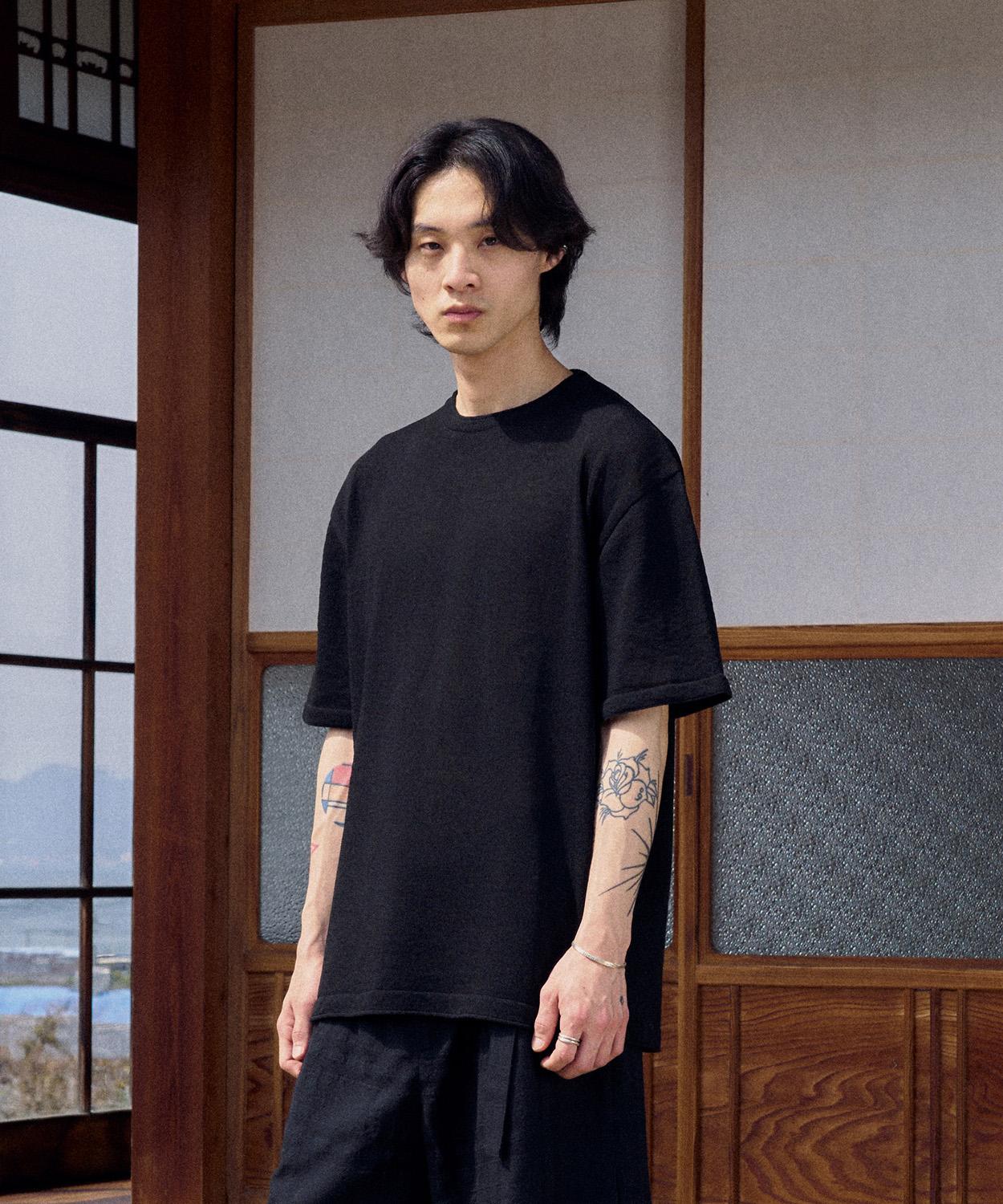 Youth Knit H/S T-Shirt - Black M