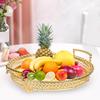 Fruit Basket Organizer Metal Plate for Dresser Dining Room Centerpiece Aureate