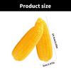 Pack of 2Pcs Artificial Corn Realistic Vegetable Models Kitchen Decoration for Display Kitchen Decoration Photography