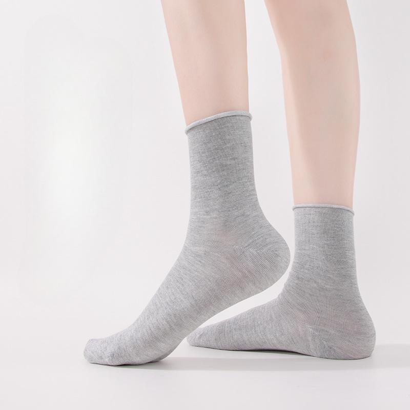 Socks Women Four Seasons Adult Socks Casual Loose Maternity Socks Mulberry Silk Socks Monthly Short Socks