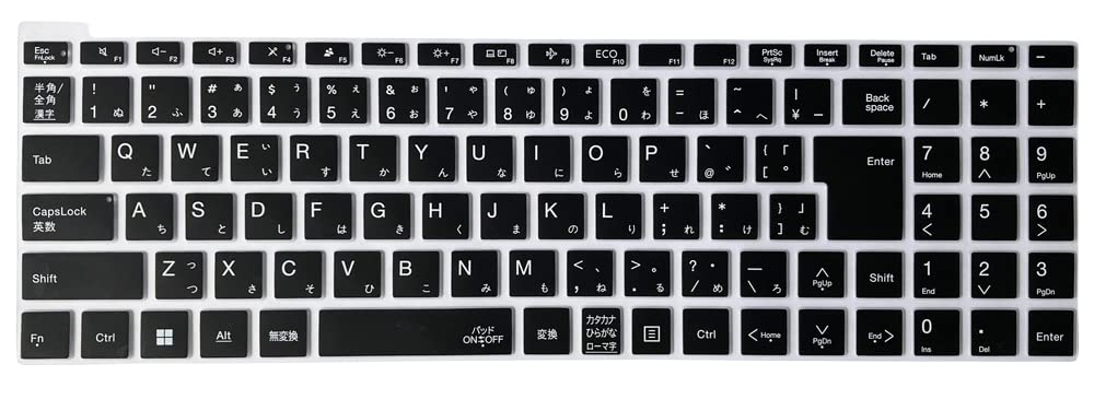 

Чехол для клавиатуры NEC LAVIE Series 2023 Spring Model Japanese Kana Метод ввода Печать клавиш Печать верхней части клавиш Печать клавиатуры Чехол для клавиатуры N15