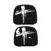 Easy Installation Halloween Skull Pattern Car Headrest Covers Breathable Polyester for Most Car SUV
