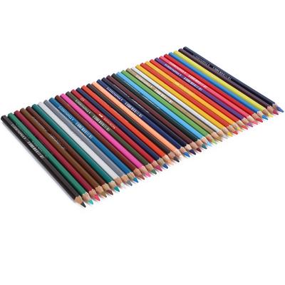 36Pcs Colored Pencil WaterSoluble Iron Bucket Packed Multicolor Children S Painting Tools