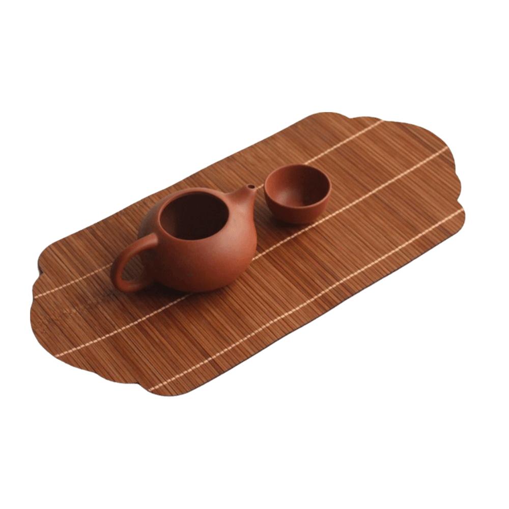 Multicolor Bamboo Tea Mat Heat Insulation Multi-shape Tea Ceremony Accessories Anti Scalding Zen Tea Mat Tea Ceremony Supplies