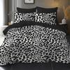Black Leopard Print Theme Design Bedding Set with a Using a 3D Three-dimensional Ultra-soft Brushed Digital Printing Set