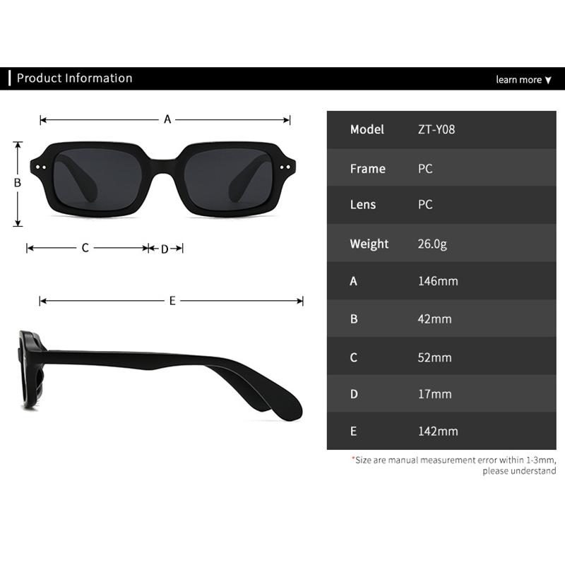 Classic Rivet Square Sunglasses Women For Men Luxury Brand Designer Sun Glasses Punk Popular Vintage Outdoor Driving Shade Uv400