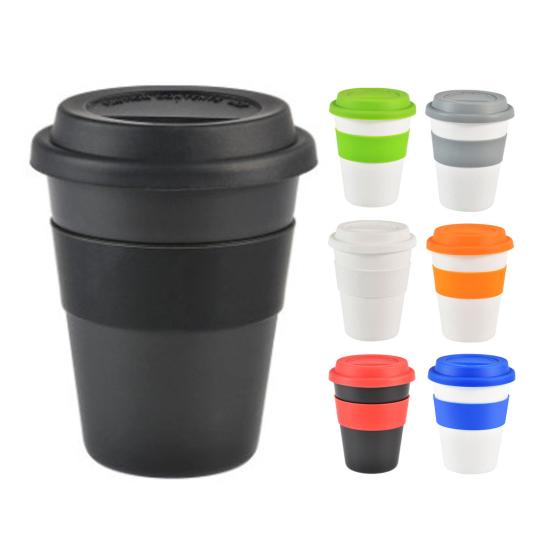 Yousheng Water Cup Food Grade Heat Resistant PP All-Purpose Beverage Coffee Cup with Spiral Lid for Home