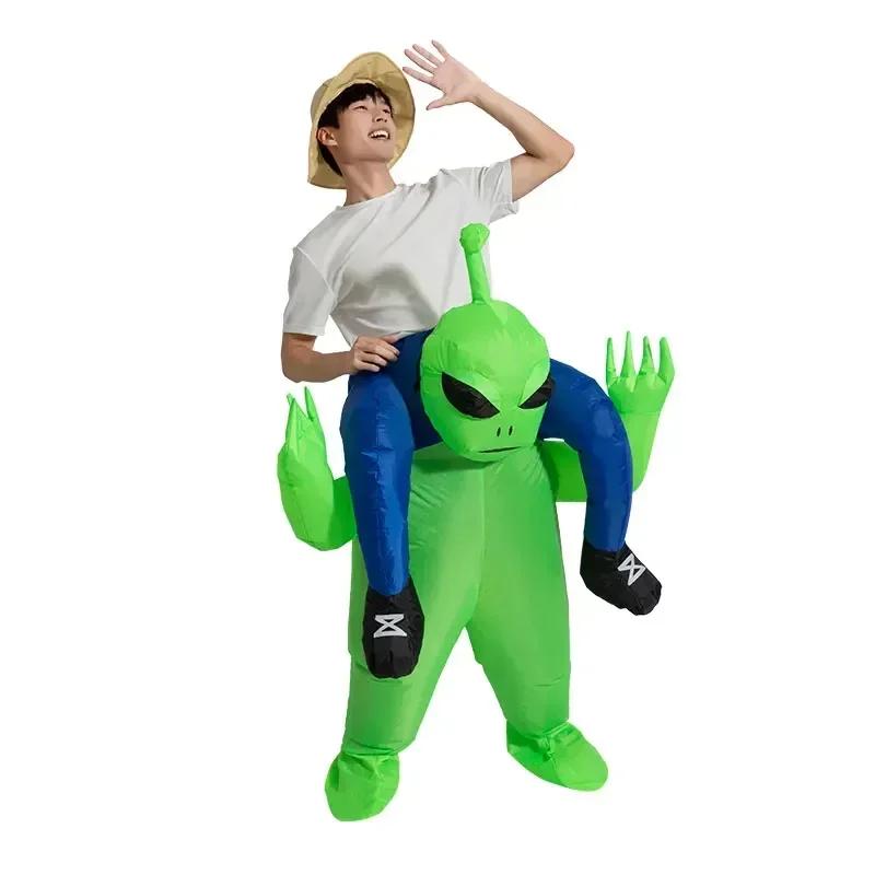 Yetişkin Uzaylı Şişme Kostüm Üzerinde Binme Parti Cadılar Bayramı Kostümü Cosplay erkek Kadınlar için