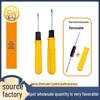 Two-Way Slotted & Phillips Screwdriver Set (2", 3", 4") - Yellow Handle, New Material