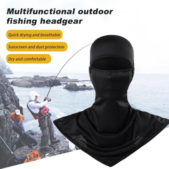 Sun Protection Face Guard Balaclava Solid Color Breathable Moisture-wicking UV-proof Neck Face Protection