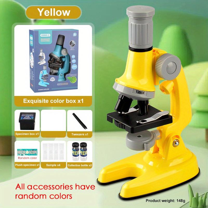Dětský mikroskop 1200x - Vzdělávací STEM hračka pro elementární vědecký průzkum
