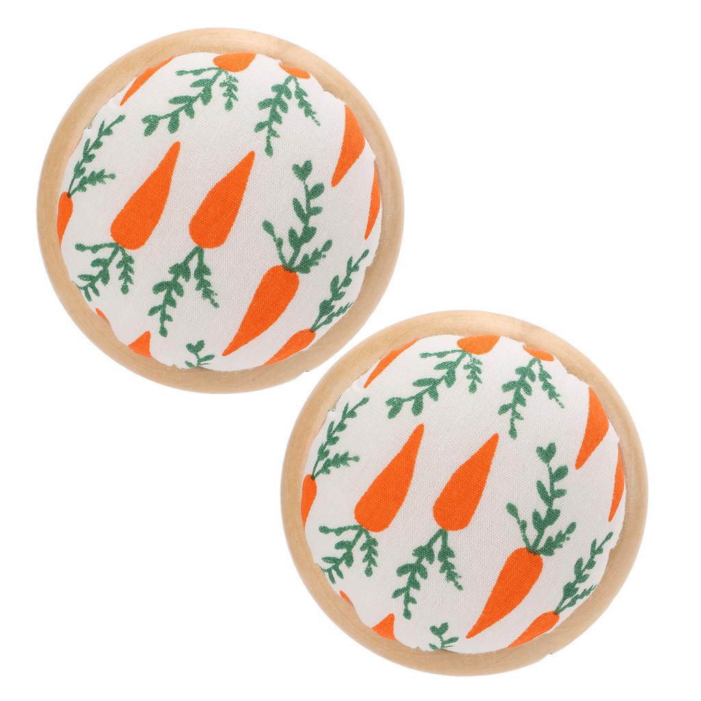 2 Buc. Pernă Ace de Cusut Bază Lemn Mâini Libere Portabilă Ușoară Design Model Drăguț Pernă Ace