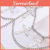 Cross Necklace Waist Chain For Adults Unisex Hip Hop Style Metal Jewelry 115cm