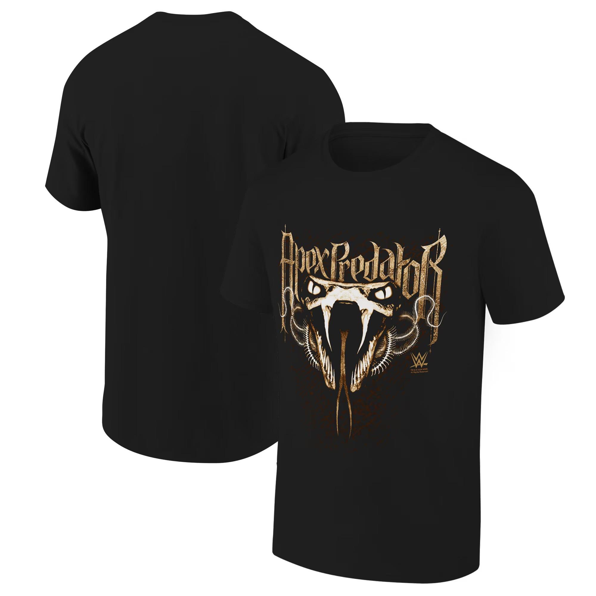 

Мужская черная футболка Randy Orton Viper Bite Летняя футболка с коротким рукавом Хлопковые футболки 2025 Новые Спортивные Высококлассные Модные Топы Унисекс 4XL