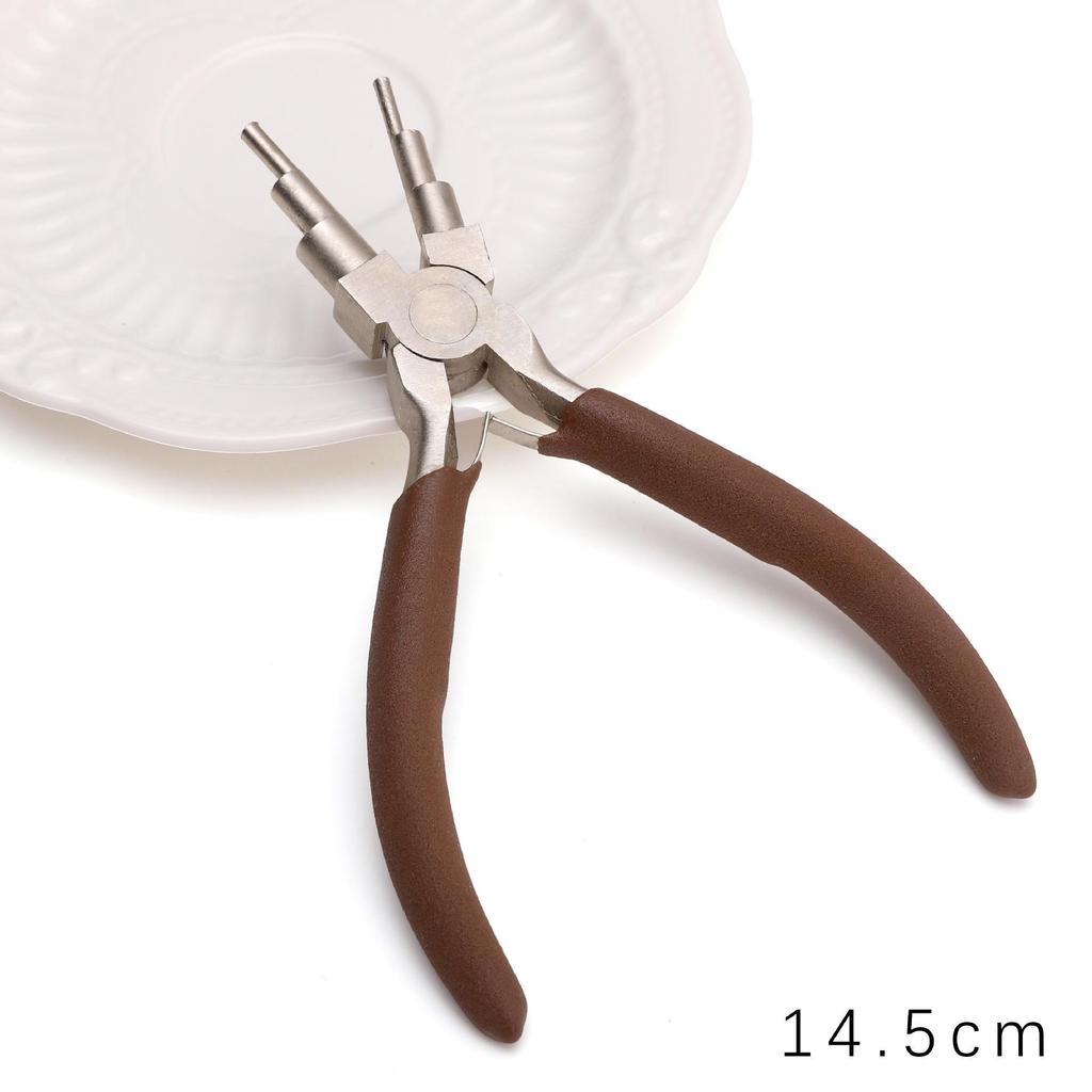 "Handmade Pink Needle-Nose Pliers: Multi-Function Jewelry Tool for Beading and Winding"