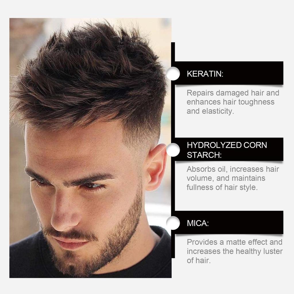 Cross-border Men's Volumizing Hair Powder: No-Wash, Oil Control, Perfect for Styling Bangs