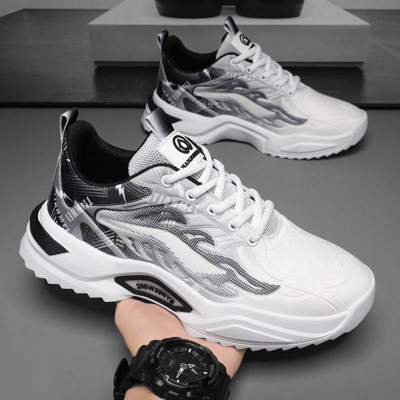 Autumn men's shoes 2025 new student sports and leisure youth mesh dad versatile trendy shoes breathable shoes men