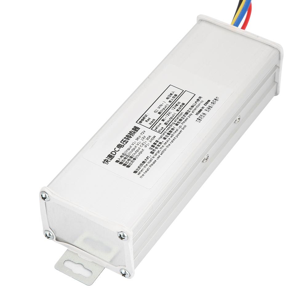 36‑72V To 12V 20A 240W  Converter Adapter Voltage Transformer