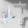 Shower Faucet System With Temperature Digital Display Shower Set Shower Head Hot Cold Brass Bath Faucet Bathroom Set Wall Mount