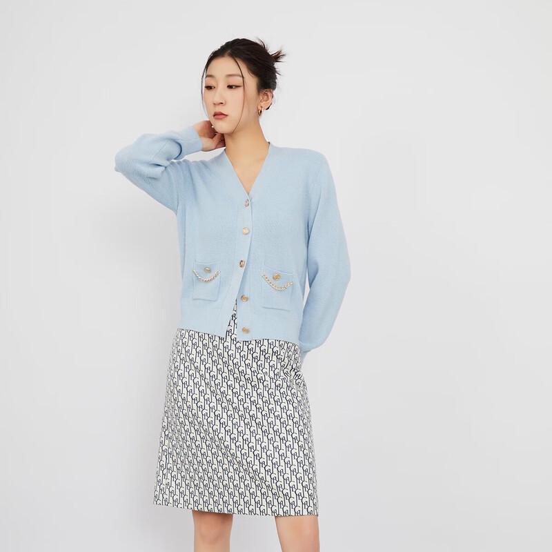 

Женский вязаный кардиган Gejin с V-образным вырезом и длинными рукавами M