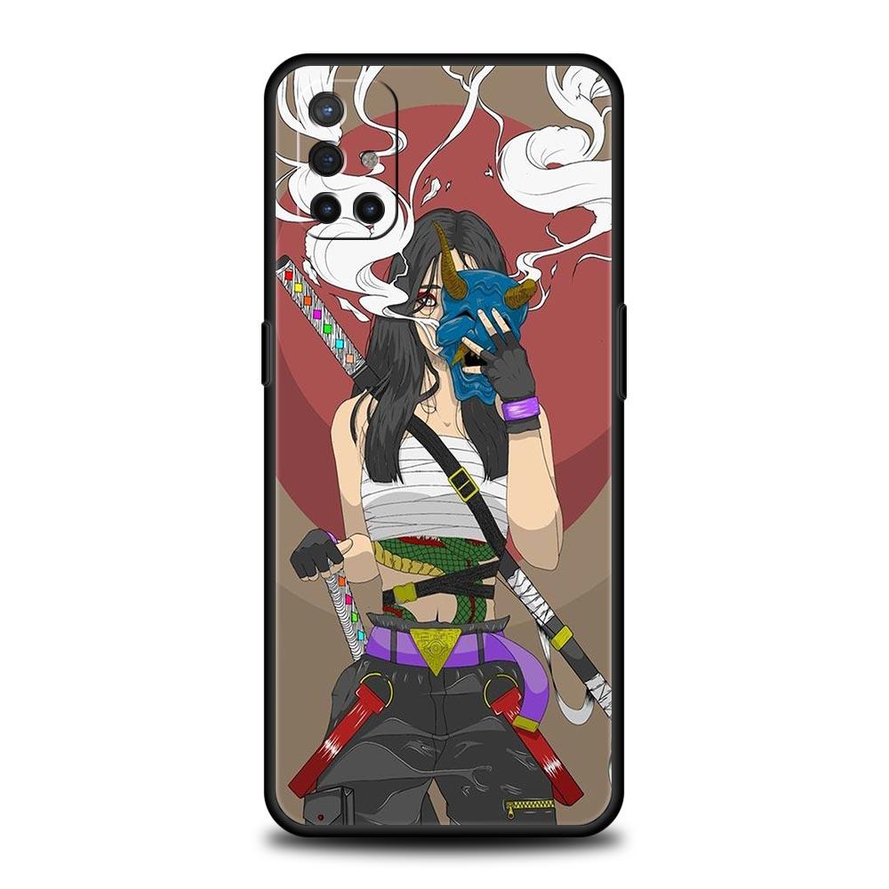 Japanese Style Anime Girl For OnePlus 10 Pro 9 8T 8 Nord N10 7 7T 9R Phone Case For 1+ Nord 2T CE 2 N100 N200 Z 5G Soft Cover