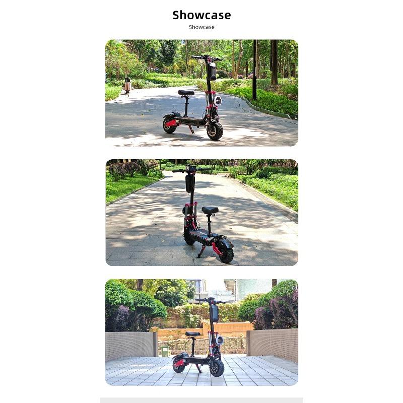 BOYUEDA S5 E-Scooter 6000W Dual Motor 60V38Ah NFC Activation Electric Scooter 11"off-road Tire Intelligent APP Control EScooters