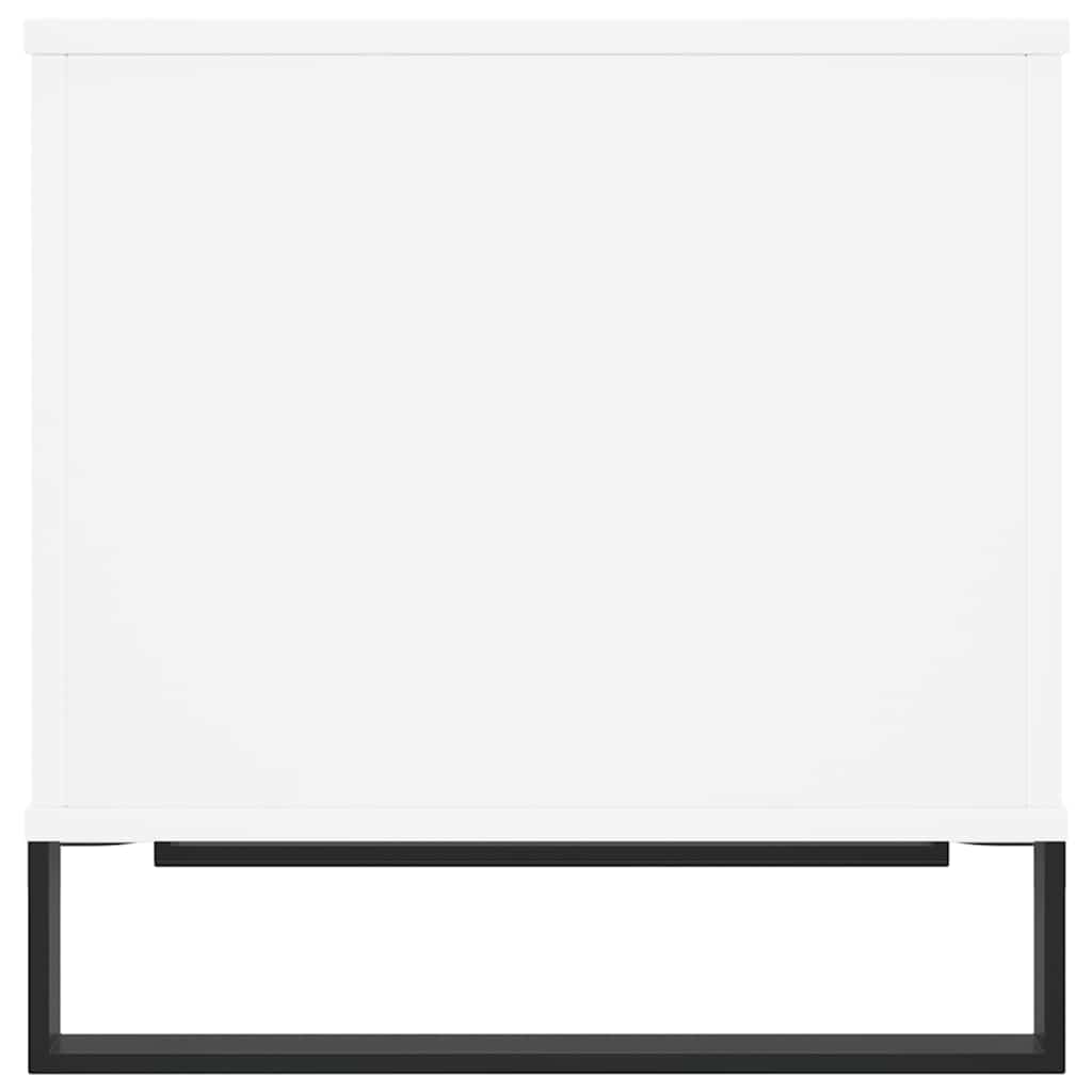 Vidaxl Stolik Kawowy, Biały 60X44,5X45 Cm, Materiał Drewnopochodny