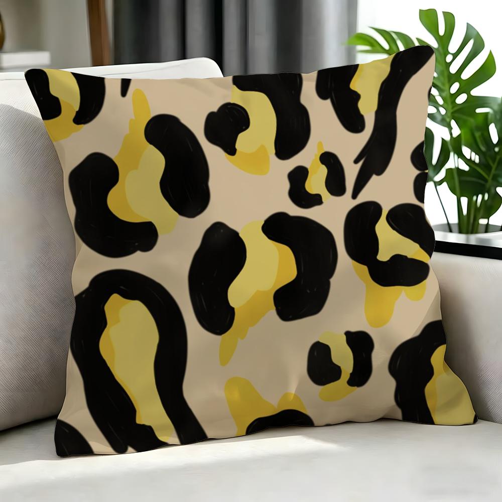 Art MMinimal Leopard Print Cushion Cover Cushion Cover Set Pcs x x x Pillowcase Decorative Sofa Home Decor
