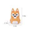 Bluey Bingo Anime Cartoon Figure Model Pencil Sharpener PVC Soft Rubber Portable Manual Pencil Sharpener Student Stationer