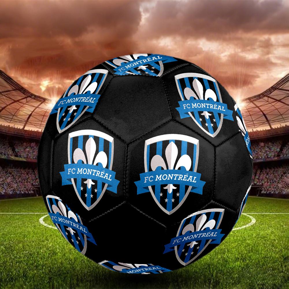 Pallone da Calcio CF Montreal taglia 5, colorato, adatto a tutte le età, cucito a macchina, materiale PVC, qualità da competizione, durevole e ad alto rimbalzo