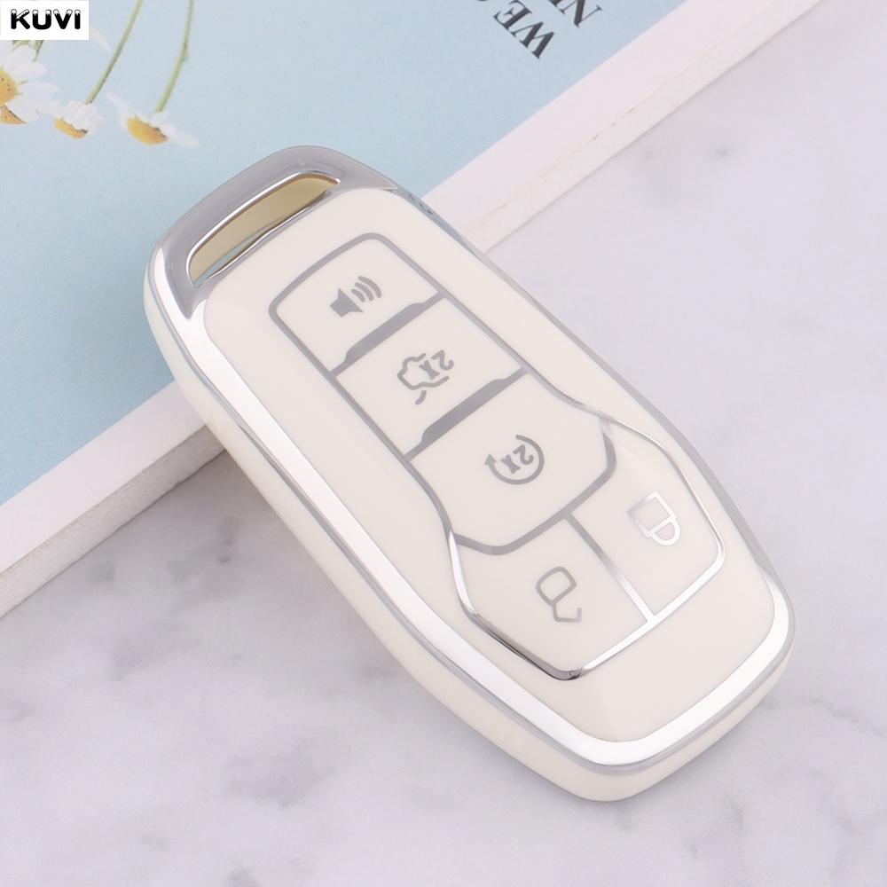 

For Ford Fusion F-150 Edge Explorer Mustang Lincoln Mkz Mkc Platinum F150 Lariat 5 Button Tpu Car Remote Key Fob Case Cover