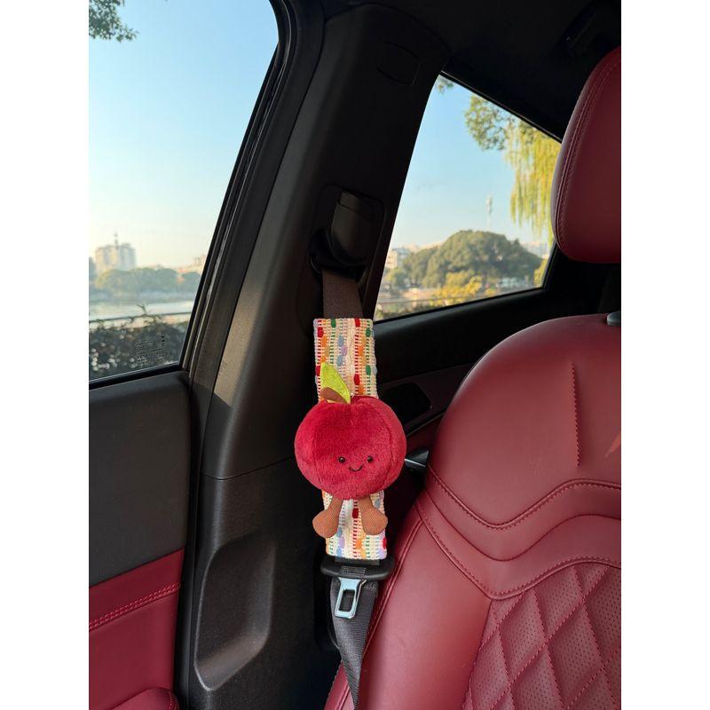 Cute Car Fruit-Themed Seatbelt Shoulder Pads, Seatbelt Protectors, Car Interior Decorations, Anti-Neck Strangulation for Women
