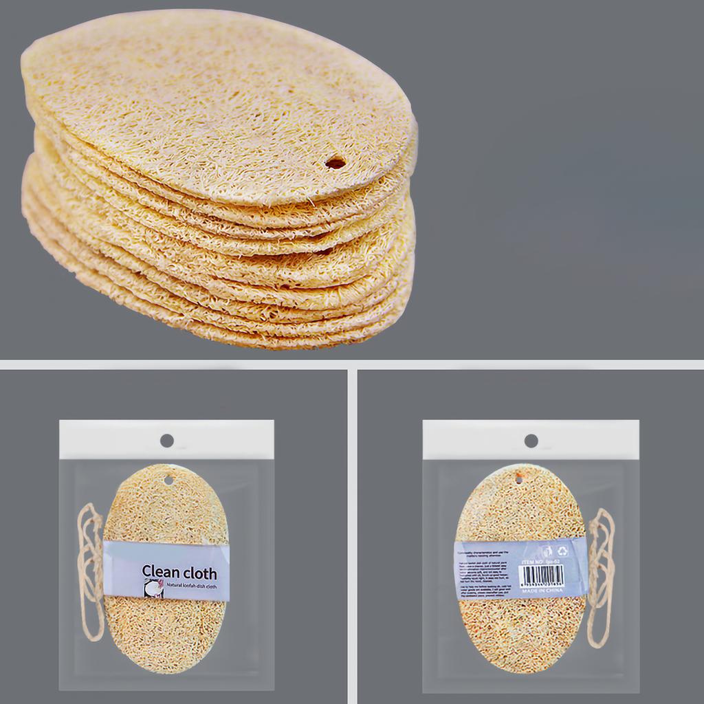 Luffaschwamm Gute Wasseraufnahme Natürliche Struktur Langlebig Breite Anwendung Duschschwamm zum Duschen Waschen