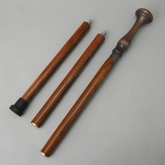 

Старинная латунная трость с морской ручкой, винтажный дизайн, складывается в 3 раза, полностью складная и портативная, идеально подходит для коллекционеров и любителей активного отдыха