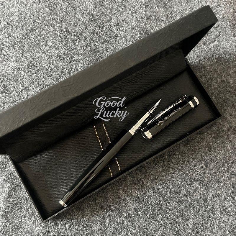 CQT1 New Emblem Metal Mercedes Benz Engraved Fountain Pen Gifts Souvenirs Signature Pens Business Ballpoint Pen School Supplies