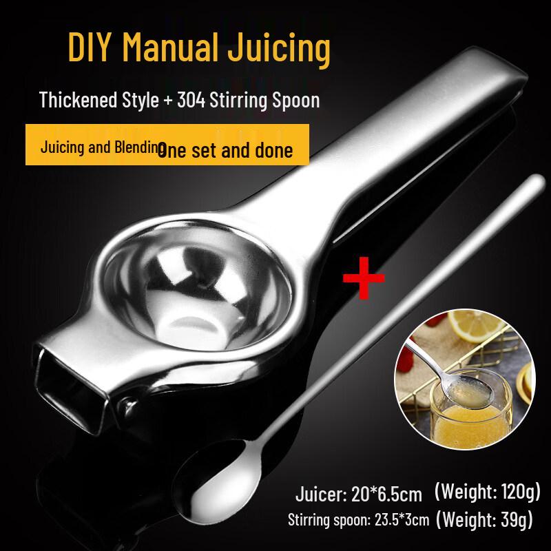 ZISIZ Stainless Steel Manual Lemon Juicer