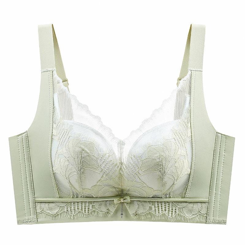 Small Bust Lift and Enlarge Non-magnetic Bra Anti-sagging and Shaping Lace Underwear