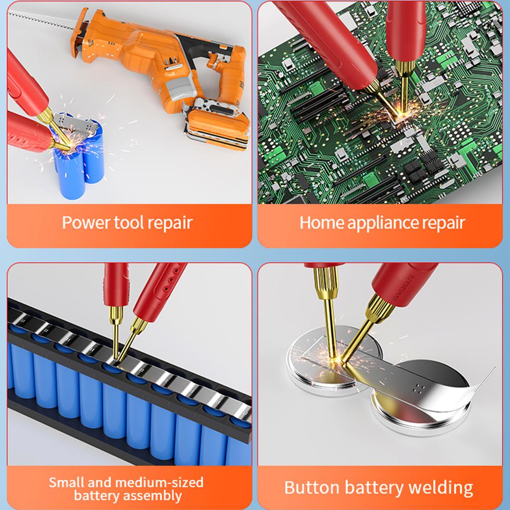 Spot Welder 99 Gears Adjustable Handheld Spot Welder 2 Inch LCD Screen for Battery Packs DIY & Repair