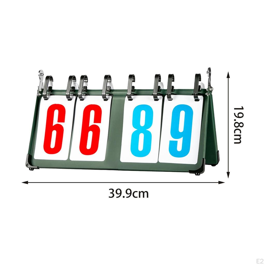 Tabletop Flip Scoreboard 4/5/6 Digit Score Flipper Sports for Table Tennis Many Games